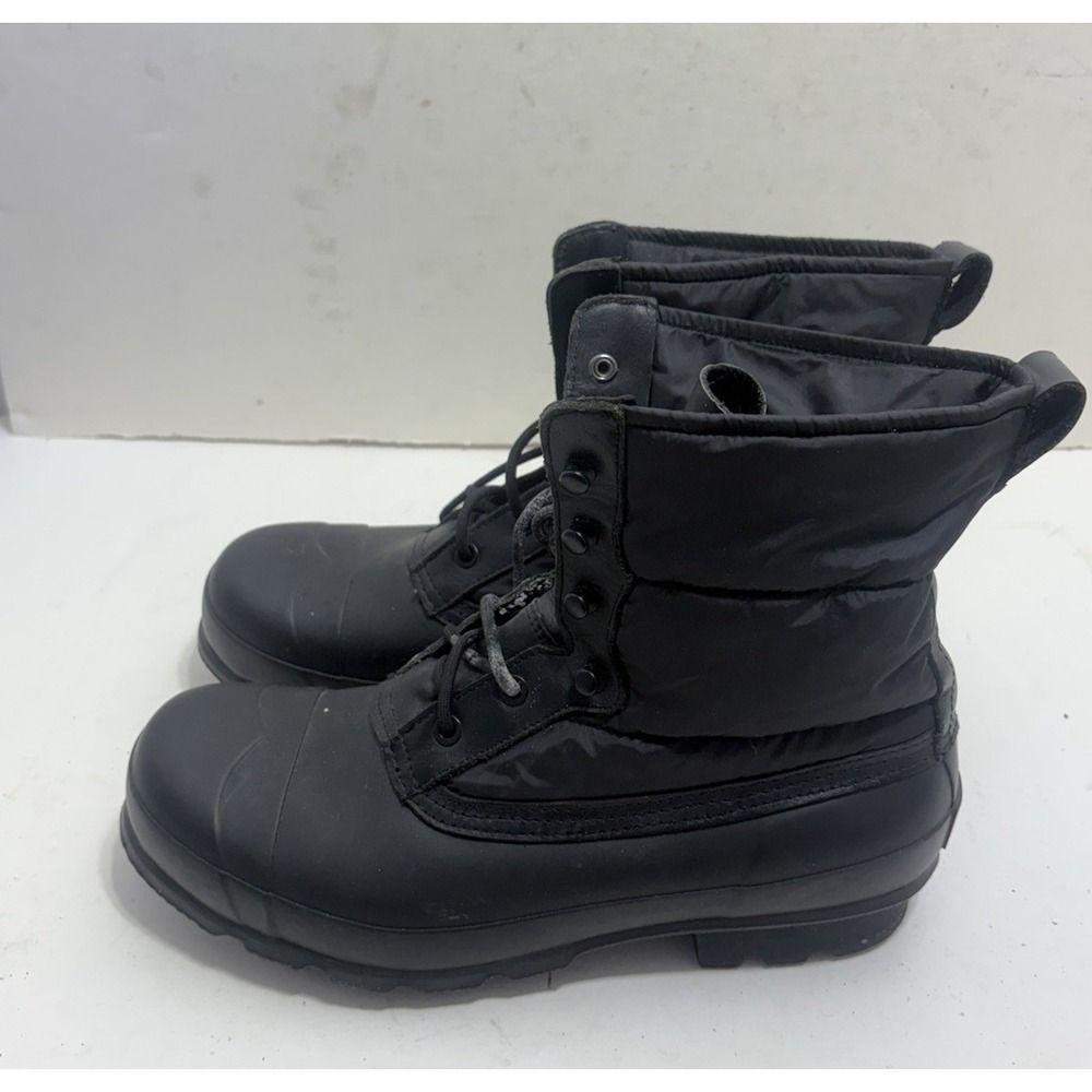 Hunter Men's Original Short Quilted Boots Black Size 10